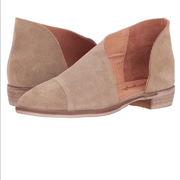 ⭕️Sold⭕️NEW Free People Royale Flat Beige Size 28 - Picture 2 of 6
